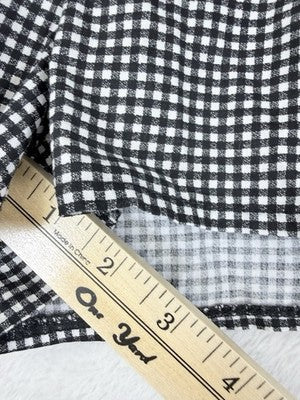 Aeropostale Boxer Shorts Womens Medium Black White Check Gingham Cotton New NWT
