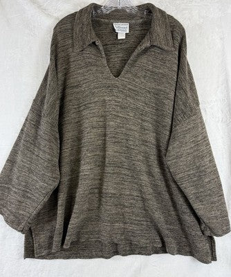 Stephanie Schuster Princess Knitwear Sweater 2X Brown Lagenlook 90s Tops Women