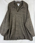 Stephanie Schuster Princess Knitwear Sweater 2X Brown Lagenlook 90s Tops Women