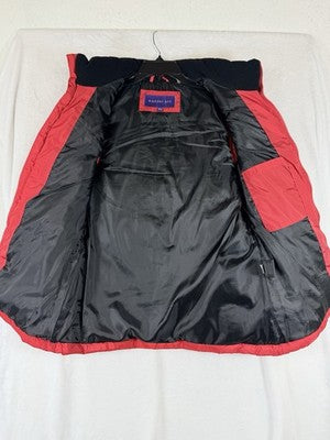 Madden Girl Puffer Vest Medium Red Womens Full Zip