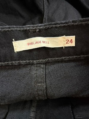 Levis Ribcage Bell Jeans 24 Womens 24x32 Black Levi’s Bell Bottoms