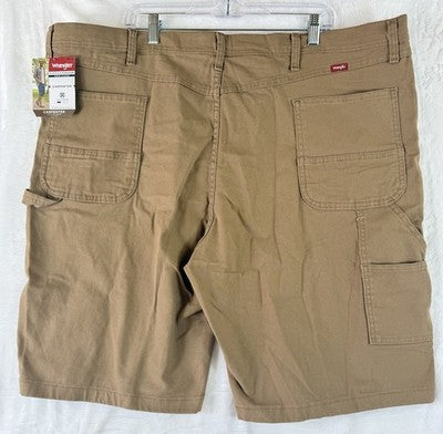 Wrangler Carpenter Shorts 46 Mens Brown 11” New NWT