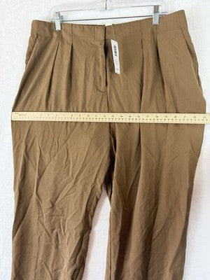 Chicos Skimmer Pants 2.5 US 14 Brown Soft Tencel Ultimate Fit Womens