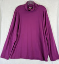 J Crew Turtleneck Top 2X Pink Knit Long Sleeve Womens