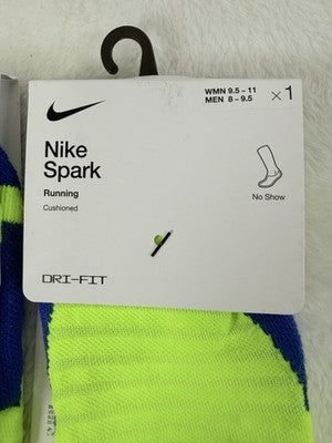Nike Spark Running Socks No Show Cushioned Men 8-9.5 Women 9.5-11 Medium New