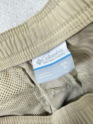 Columbia Shorts Womens XXL Sandy River Short II 5” Nylon Beige Pockets New NWT