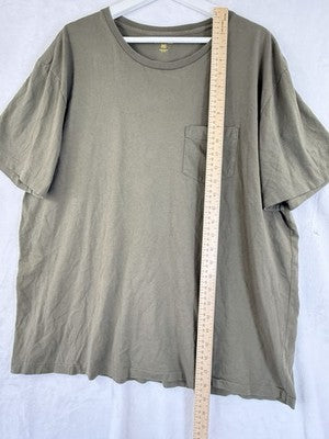 Polo Ralph Lauren Shirt XXL Tee Short Sleeve Green Mens Pocket 100% Cotton