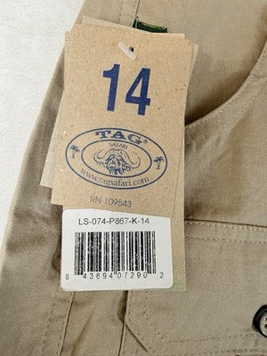 Tag Safari Shorts Womens 14 Hunting Khaki New NWT