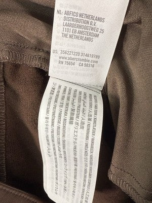 Hollister Faux Leather Pants 26 Size 3 Short 3S Brown High Rise Flare Womens