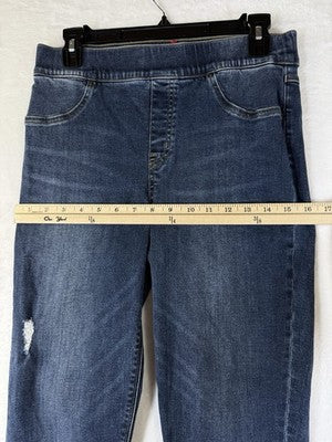 Spanx Jeans Large Pull On Skinny Blue