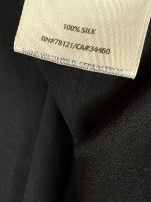 Eileen Fisher Washable Silk Tank Black Medium Womens Top