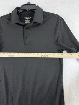 Members Mark Performance Polo Mens Small Black Short Sleeve Shirt