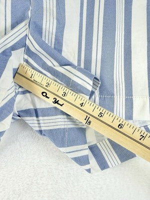 Old Navy Everyday Shorts 14 Womens Blue White 4” Cotton Stretch