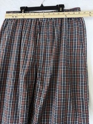 Polo Ralph Lauren Pajama Pants XL Mens Blue Red Plaid 100% Cotton PJs Sleep
