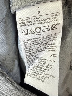 Gap Double Knit Pants 4 Womens Skinny Ankle Gray