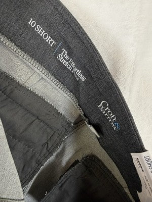 Croft And Barrow Effortless Stretch Pants 10 Short Gray Womens Bootcut New NWT