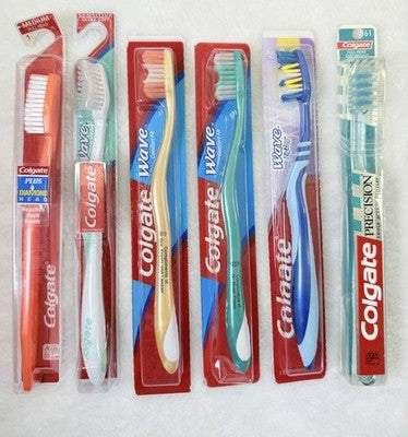Colgate Wave Toothbrush Lot Vintage Precision New