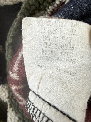 True Grit Men XXL Southwestern Aztec Sherpa Fleece Shirt Made USA Jacket Shacket