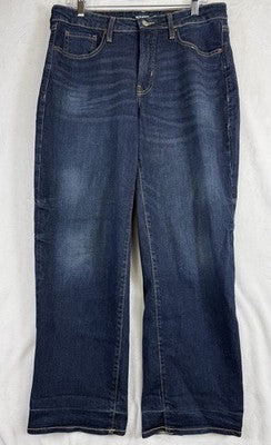 Old Navy High Rise OG Loose Jeans 12 Petite Womens Dark Blue