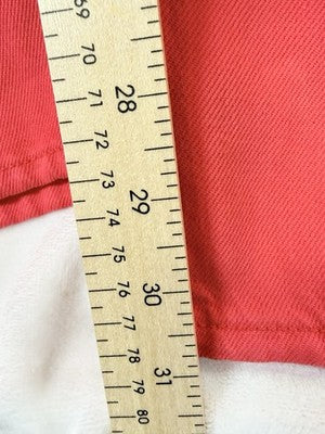 Gap High Rise UltraSoft Horseshoe Jeans 31 12 Tall Womens Denim Red New NWT