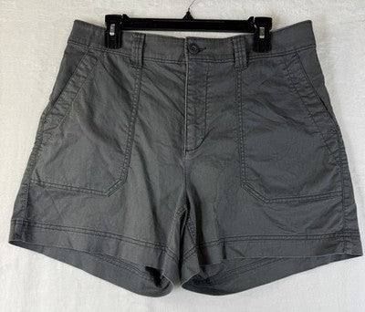 Old Navy OG Chino Shorts Large Womens Gray High Rise 4.5”