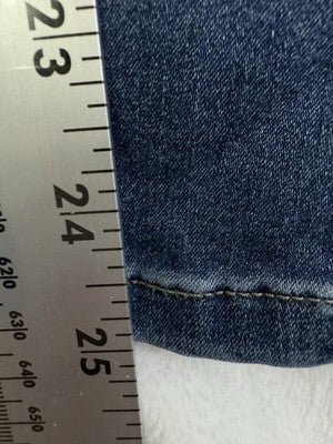 Cosmic Blue Love 27 4 Petite Capri Jeans Mira Pull On Pintuck Blue Women 4P NEW