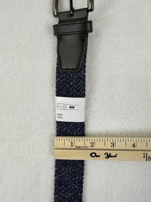 Nike G-Flex Woven Stretch Golf Belt Large Mens Blue 38 40 New NWT
