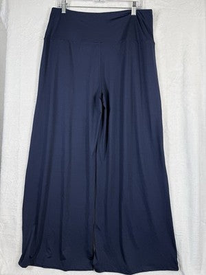 XXL Womens Wide Leg Pants XXL Navy Blue Stretchy Pull On New NWT