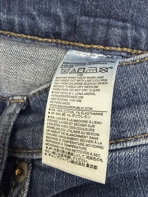 Banana Republic Girlfriend Jeans 29 8 Mid Wash Mid Rise Blue Women Denim