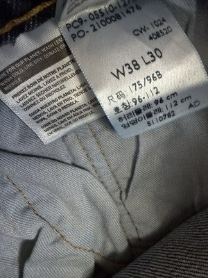 Levis 510 Jeans 38x30 Mens Skinny Fit Blue Levi’s