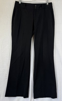 Banana Republic Pants Women 6 Petite Black Martin Fit Wool Stretch 6P Boot Cut