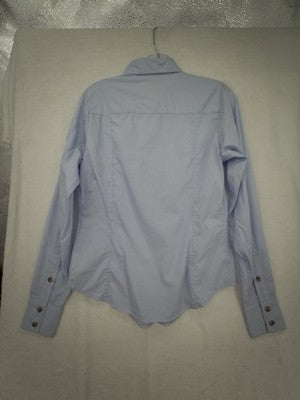 CC Filson Feather Cloth Shirt Small Women Blue Button Up Long Sleeve Top New NWT