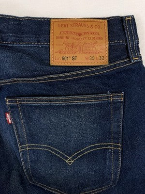 Levis 501 Slim Taper Jeans 35x32 Mens Blue Levi’s