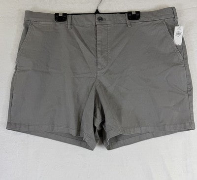 Gap 6” Vintage Shorts 42 Mens Gray Cotton Blend New NWT