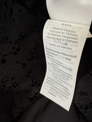 J Crew Lace Top & Tank Black Small Womens Tulle Ruffle Blouse New NWT