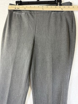 Talbots Refined Bi Stretch Pants 8 Womens Gray