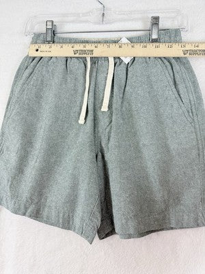 J Crew Shorts XS Mens 6” Drawstring Pull On Green Linen Cotton Pockets New NWT