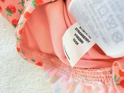 Baby Gap Rash Guard Swim Set 3-6 Months Swimsuit Pink Floral Long Sleeve New NWT