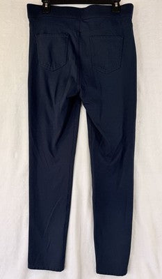 Gloria Vanderbilt Avery Pull On Jeans 12 Average Navy Blue Knit Stretch Womesn