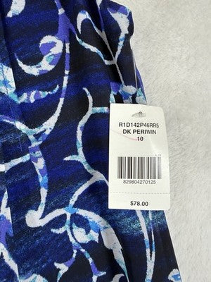 Rabbit Rabbit Rabbit Dress 10 Sleeveless Blue A Line Womens New
