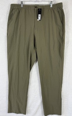 Banana Republic Pants Womens XL Airstretch Joggers Green High Rise Taper Leg New