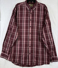 Cabelas Mens Shirts 2XL Tall 2XT Long Sleeve Button Up Outfitter Series Plaid