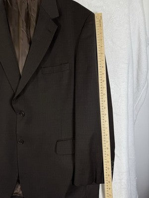 Jos A Bank Blazer 43r Wool Mens Brown Jacket Gordon Signature Collection