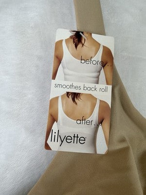Lilyette Bra 38C Back Smoothing Beige 948 Wireless Soft Cup Beige Womens New NWT