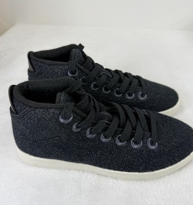 Allbirds Womens 6 Wool Piper Mids Shoes High Top Sneakers Blue Savanna Night New