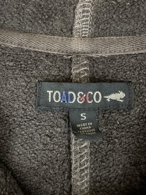 Toad And Co Dress Small Epique Hemp Brown Knit Hooded Short Sleeve New NWT