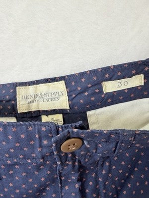 Ralph Lauren Shorts 30 Mens Denim Supply Navy Blue 10.5”
