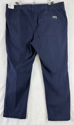 Alpine Design Hike Pants XXL Short Mens Blue Pull On Organic Cotton New NWT