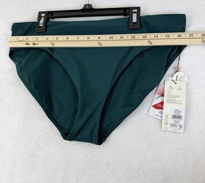 Calia Swim Bottom Large Womens Sea Green Core Mid Rise Bikini Swimwear New NWT