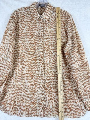 Theory Tops Women Small Button Up Shirt Long Sleeve